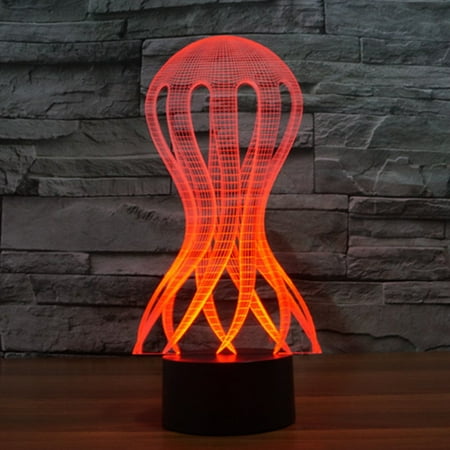 3D illusion Visual Night Light 7 Colors Change LED Desk Table Lamp Bedroom Decor 3D illusion Visual Night Light 7 Colors Change LED Desk Table Lamp Bedroom Decor